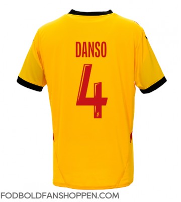 RC Lens Kevin Danso #4 Hjemmebanetrøje 2024-25 Kortærmet